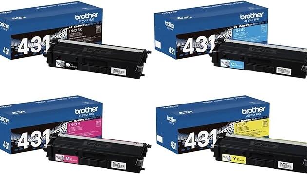 Brother TN431 4-Color Toner Cartridge Set