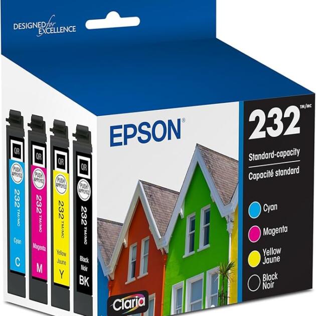 EPSON 232 Claria Ink Standard Capacity Black & Color Cartridge