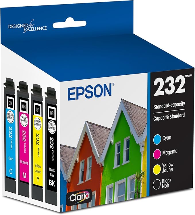 EPSON 232 Claria Ink Standard Capacity Black & Color Cartridge